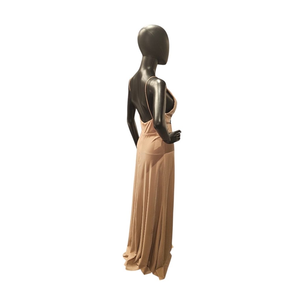 Jenny Yoo Prosecco Blush Velvet Gown - Picture 8 of 8